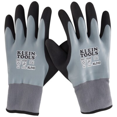 Klein Tools 60390 Thermal Dipped Gloves, Extra-Large-image