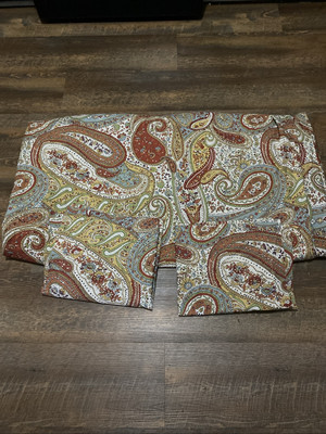 Pottery Barn HARPER Paisley Full/Queen DUVET COVER & 2 STANDARD SHAMS-image