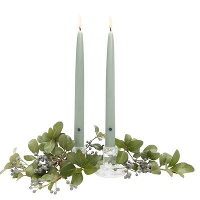 Colonial Candle Bayberry Scented Taper Candle Hand-Dipped Drip-Less & Smokeles-image