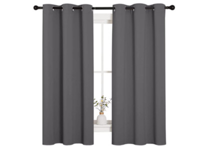 NICETOWN Thermal Insulated Grommet Blackout Curtains for Bedroom (2 Panels, W42 -image