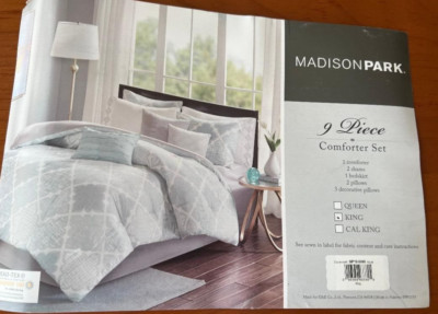 Madison Park 9pcs Comforter Light Aqua Set MP10-459-image