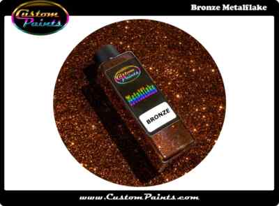 BRONZE Metal Flake 1lb Large - .015 Hex, Custom, HOK, Paint plasti dip-image