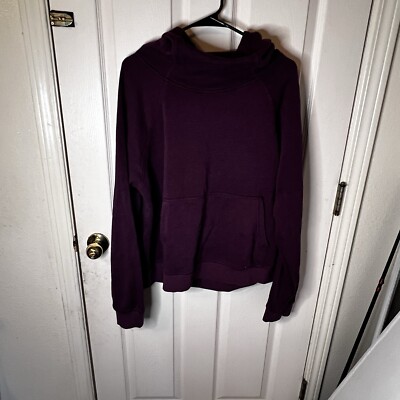 dip Women’s Sweater Size XL Maroon  Cowl Neck Pullover Long Sleeve Stretch-image