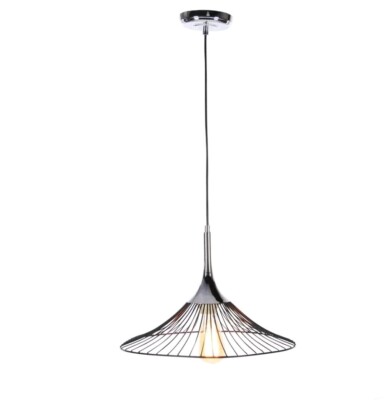 Zimlay Contemporary Chic Iron Cone-Shaped Pendant With Bulb 59291-image