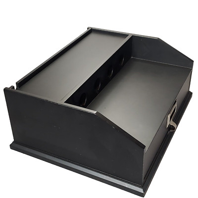 Pottery Barn Desktop Charging Station 4 Port Docking Device Organizer W / Drawer-image