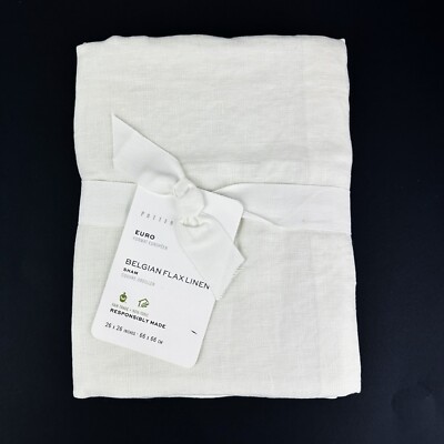NEW [1] Pottery Barn Belgian Flax Linen Pillow Sham EURO 26