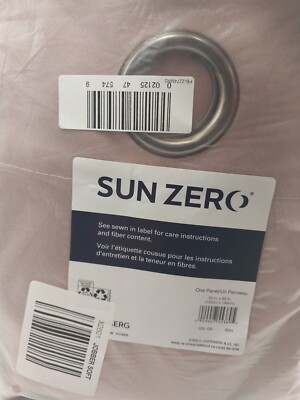 Sun Zero Panel Curtain Grommet 52in x 63in Blush Pink-image