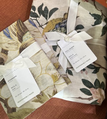 NEW Pottery Barn NOLA SONGBIRD Duvet  Cover Full Queen $ 2 Standard shams-image