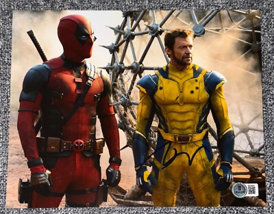 Ryan Reynolds Signed Autograph 8x10 Photo Deadpool & Wolverine Wade Beckett BAS-image