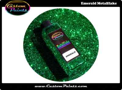 EMERALD Metal Flake 2oz Large - .015 Hex, Custom, HOK, Automotive plasti dip -image
