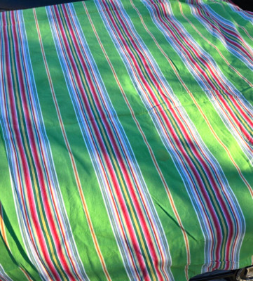 Pottery Barn Duvet Cover Queen Stripe Lime Green Cotton Portugal-image