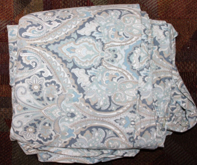 Pottery Barn Mackenna Paisley Organic King Duvet Cover-image