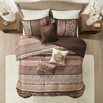 Madison Park Princeton 7 Piece Jacquard Comforter Set-image