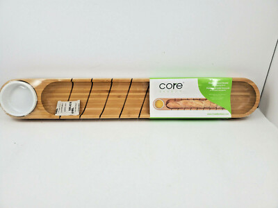 Core Bamboo BB256 French Bread Board With Dipping Bowl-image