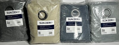 Sun Zero Lichtenberg Blackout Curtains, One Panel Pair / PICK SIZE & COLOR NEW-image