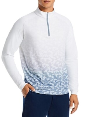 NWT PETER MILLAR Perth Dip Dye Camo Quarter Zip Jacket Size XL $135. Model 2022.-image