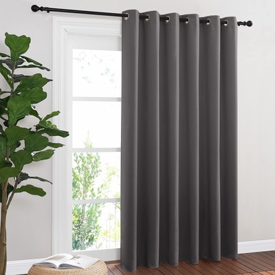 Sliding Door Curtains, Wide Thermal Blackout Patio Door Curtain Panel, Slidin...-image