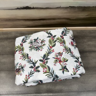 Pottery Barn 12 Days of Christmas Duvet Cover King/Cal. King Cut Read Washed-image